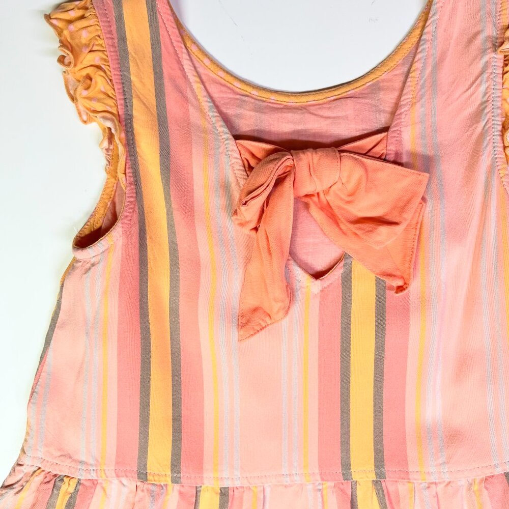 Matilda Jane Girl's Size 6 Orange Creamsicle Dress Ruffle - Picture 4 of 6